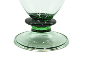 Set da 2 bicchieri - Bicchiere verde con base - acqua