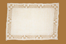 Carica l&#39;immagine nel visualizzatore di Gallery, Set-di-2 tovaglietta e tovagliolo - Bissone bianco
