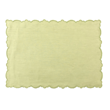 Carica l&#39;immagine nel visualizzatore di Gallery, Set-di-2 tovagliette e tovaglioli - Smerlo verde
