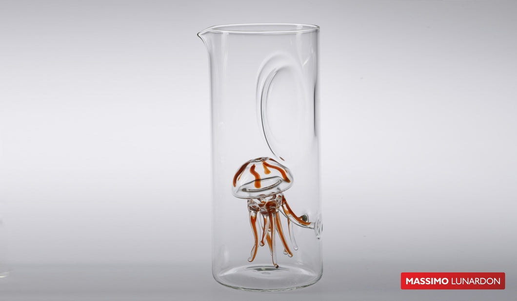 Caraffa medusa arancio by Massimo Lunardon