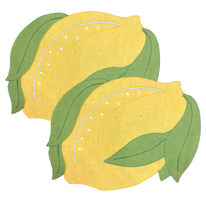 Set-di-2 tovagliette limone