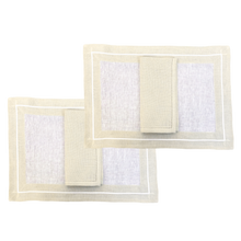 Load image into Gallery viewer, Set-of-2 placemats and napkins Isola beige
