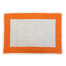 Carica l&#39;immagine nel visualizzatore di Gallery, Set-di-2 tovagliette e tovaglioli New Elba arancione
