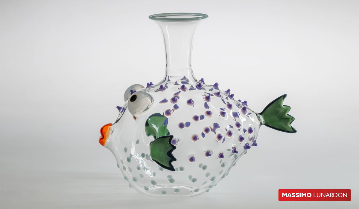 Bora-Bora fish decanter by Massimo Lunardon