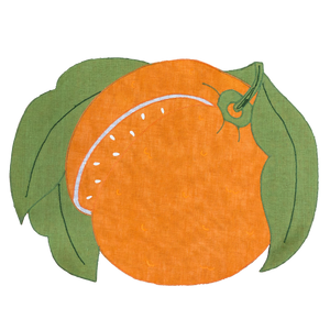 Set-di-2 tovagliette arancia