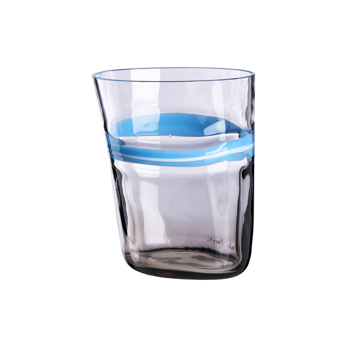 Bora - bicchiere con fascia azzurra