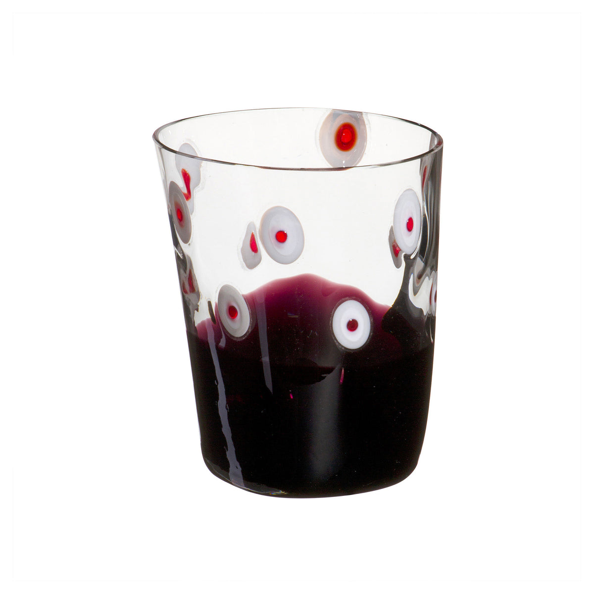 Bora - Bicchiere nero e rosso