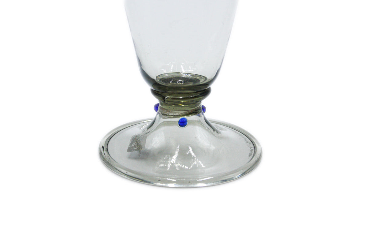 Set di 2 bicchieri ottagonali con base