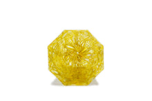 Load image into Gallery viewer, Octagonal glass with Murrina - gray-yellow-orange
