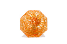 Load image into Gallery viewer, Octagonal glass with Murrina - gray-yellow-orange
