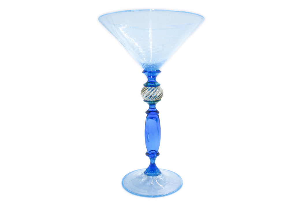 Calice azzurro - filigrana - coppa martini