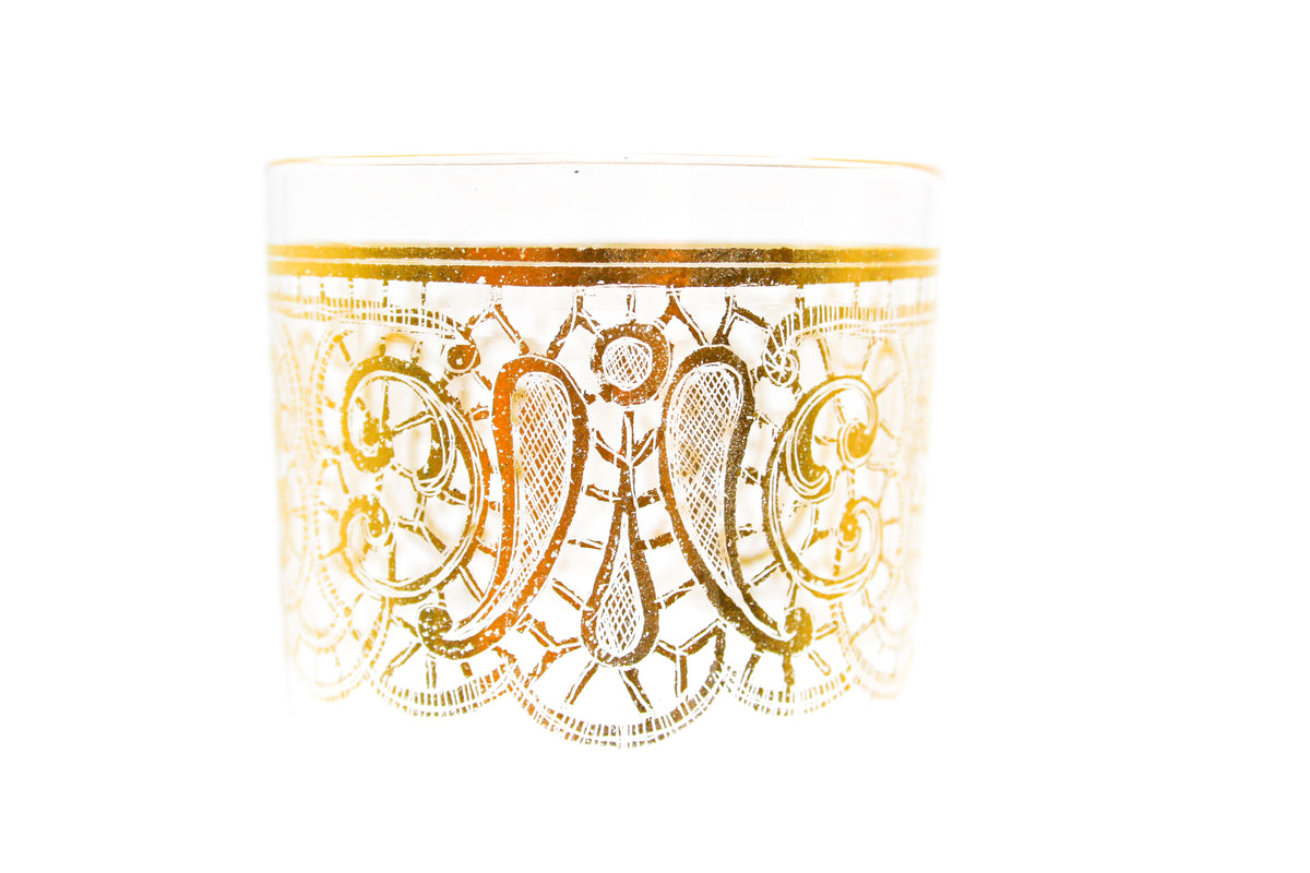 Calice cristallo con decoro oro