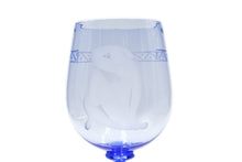 Load image into Gallery viewer, Light blue chalice - Engraved woman - closed tulip

