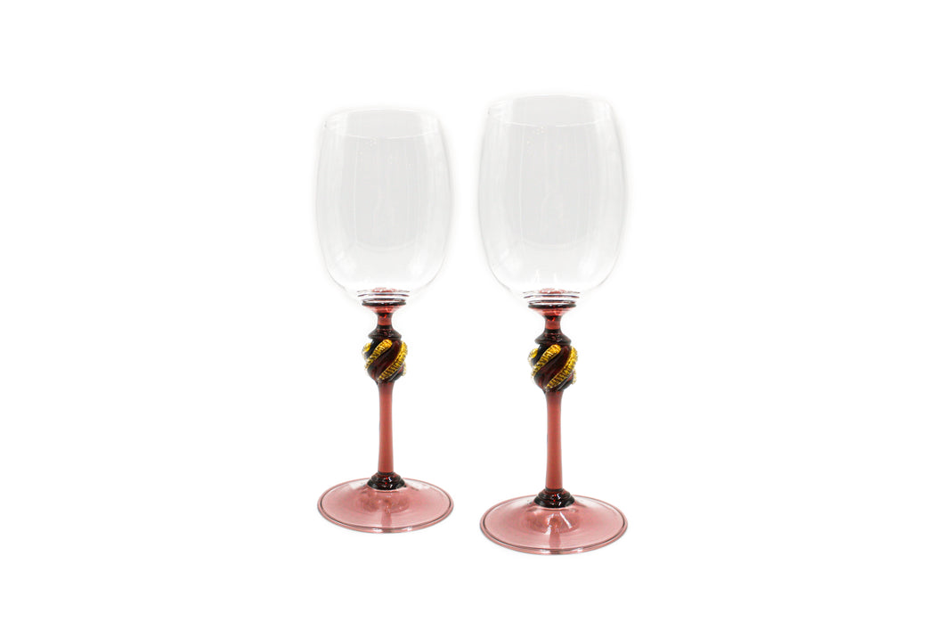 Set of 2 glasses - Chalice persia wake - baloon