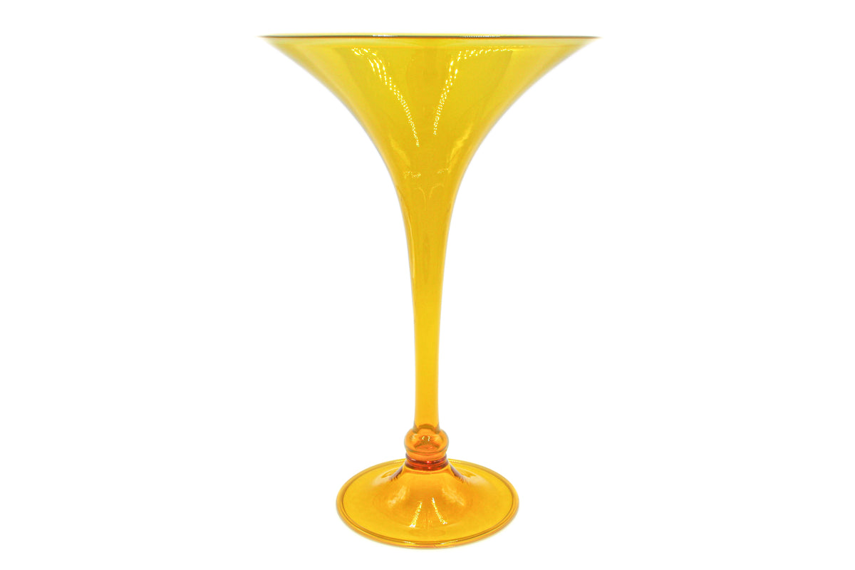 Vaso a tromba giallo