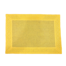 Load image into Gallery viewer, Set-of-2 placemats and napkins Genziana yellow

