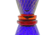Carica l&#39;immagine nel visualizzatore di Gallery, Vaso blu e rosso con bolle
