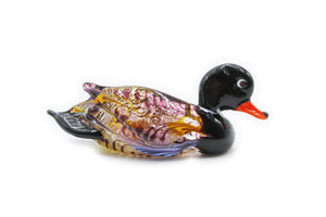Small multicolored duck