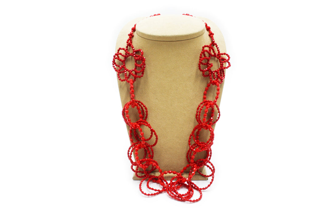Necklace with rings - VARIOUS COLORS AVAILABLE