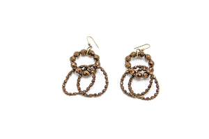 3/4 rings earrings - VARIOUS COLORS AVAILABLE