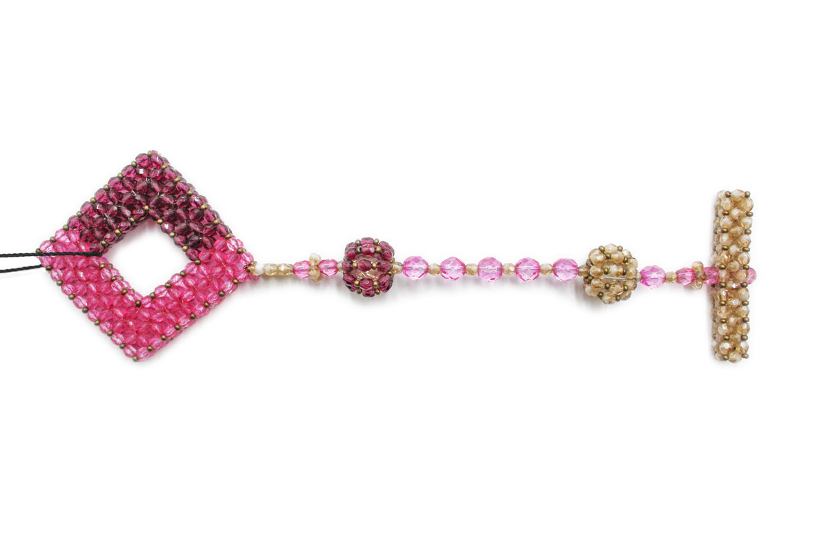Bracciale con cubo - rosa e marrone-thumbmail-1