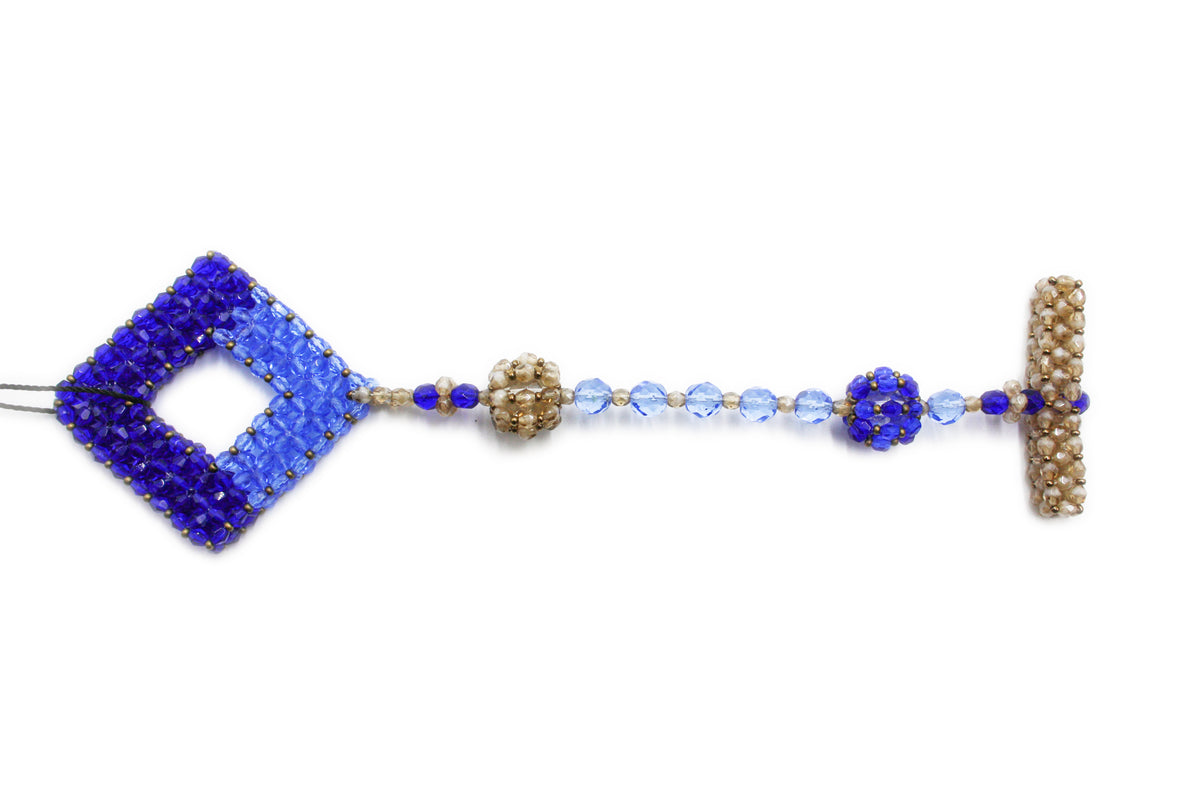 Bracciale con cubo - blu e marrone-thumbmail-1