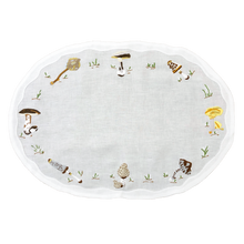 Load image into Gallery viewer, Set-of-6 placemats and napkins - Mushrooms
