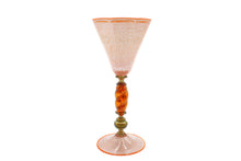 Load image into Gallery viewer, Orange and green goblet - filigree - octagonal
