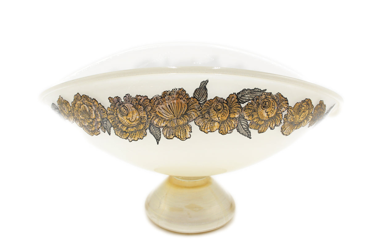 Coppa bianca decorata