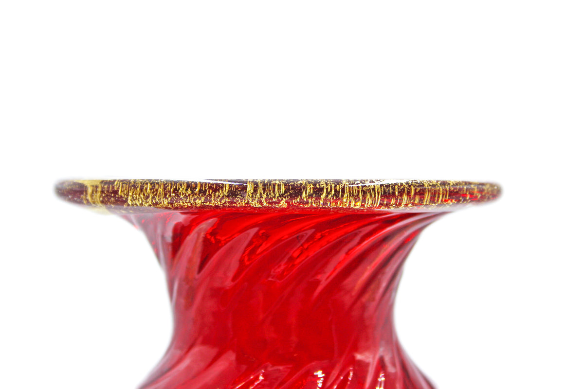 Bottiglia rossa con maniglie