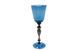 Green / blue and aventurine goblet - cone