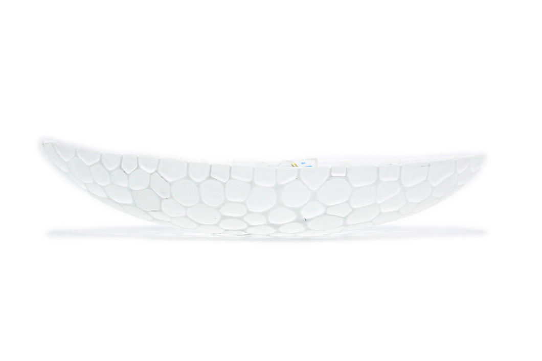 Small oval bowl - white