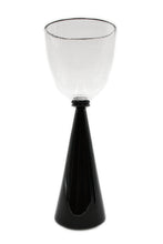 Load image into Gallery viewer, Black and white goblet - white filigree
