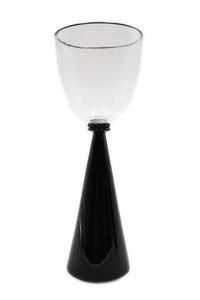 Black and white goblet - white filigree