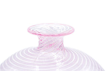 Load image into Gallery viewer, Pink and white filigree vase

