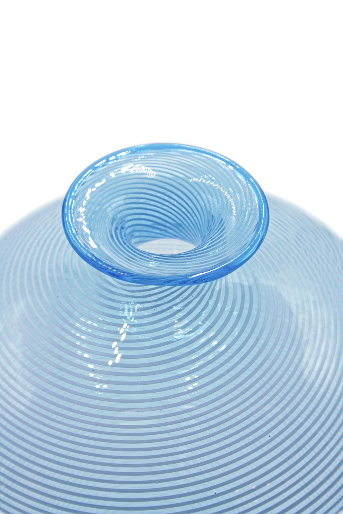 Vaso veronese con filigrana acqua marina