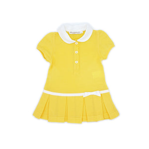 Dress with yellow bow