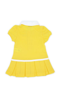 Dress with yellow bow