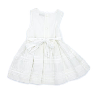 White pinafore dress