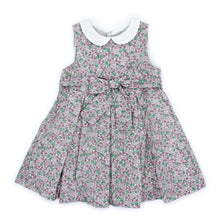 Load image into Gallery viewer, Pink floral pinafore
