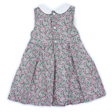 Load image into Gallery viewer, Pink floral pinafore
