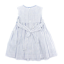 Load image into Gallery viewer, White blue striped dress
