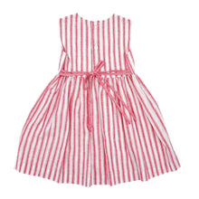 Load image into Gallery viewer, White / coral striped dress
