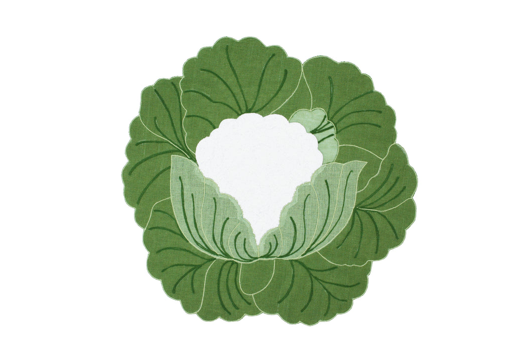 Cabbage placemat and napkin set