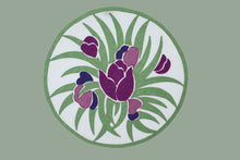 Carica l&#39;immagine nel visualizzatore di Gallery, Set-di-2 tovagliette e tovaglioli - Tulipano - verde/viola/rosa
