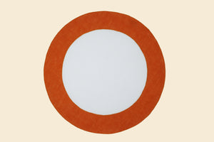 Placemat and napkin set Orange circles