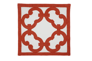 Gates coral placemat and napkin set