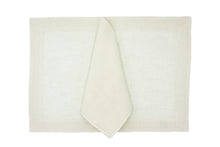 Load image into Gallery viewer, Beige Creta placemat and napkin set
