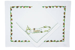 Duck placemat and napkin set