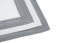 Carica l&#39;immagine nel visualizzatore di Gallery, Set tovaglietta e tovagliolo Verbena grigio/bianco
